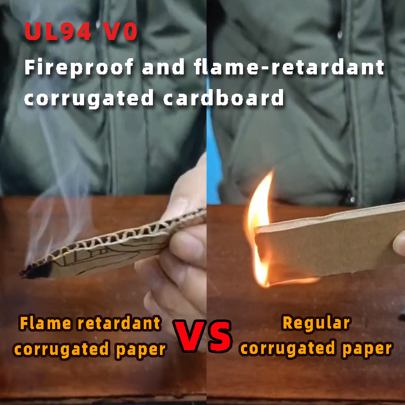 Flame retardant corrugated cardboard 2